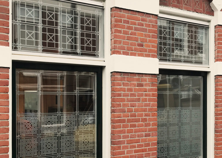 raamfolie patroon voor woonkamer