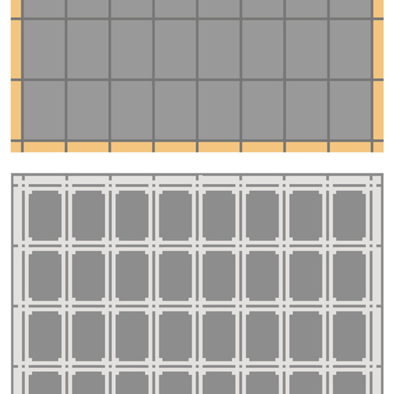 Detailtekening Schutspatroon woonkamer