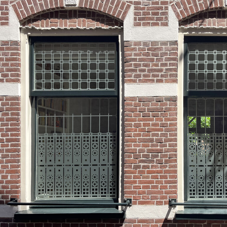 Anti-inkijk folie met patroon voor woonkamer