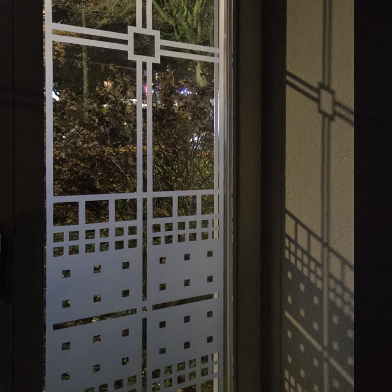 Schutspatroon tegen inkijk dubbele ramen